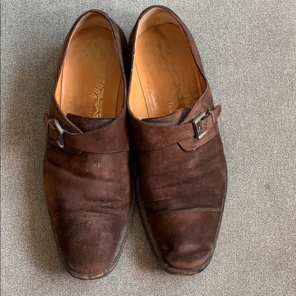 Salvatore FERRAGAMO Men’s Chocolate Monk Strap